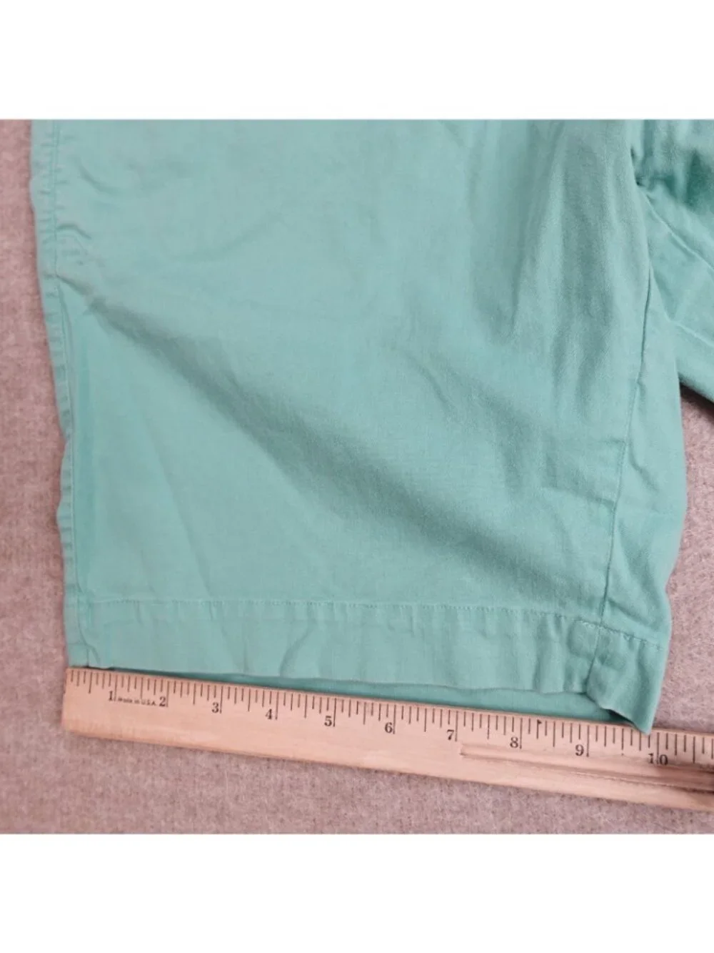 B. Draddy Mens Shorts 33 Green Blue Solid 8.5